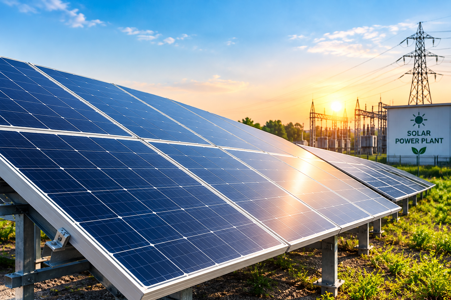 Services solar power plant